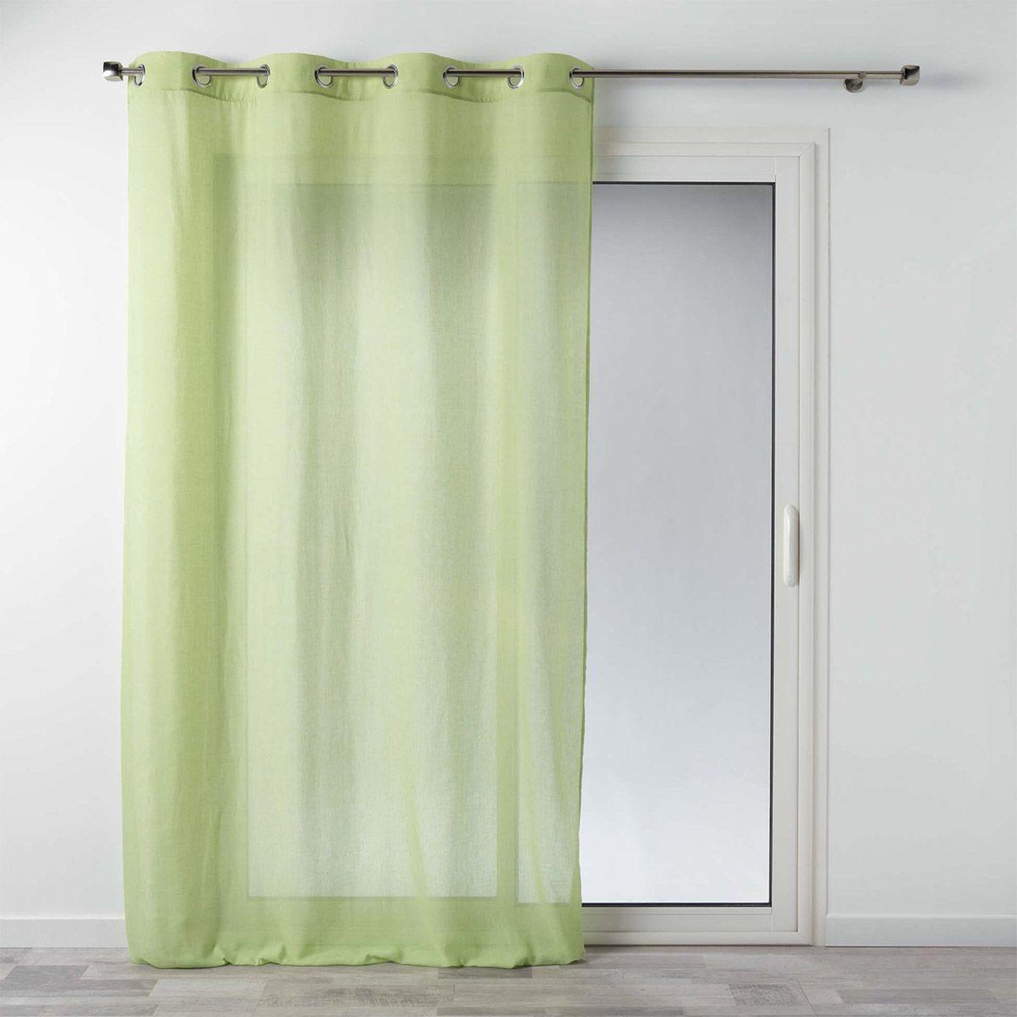 Douceur d'Intérieur Rideau voilage à œillets  mitsy  140x240cm vert