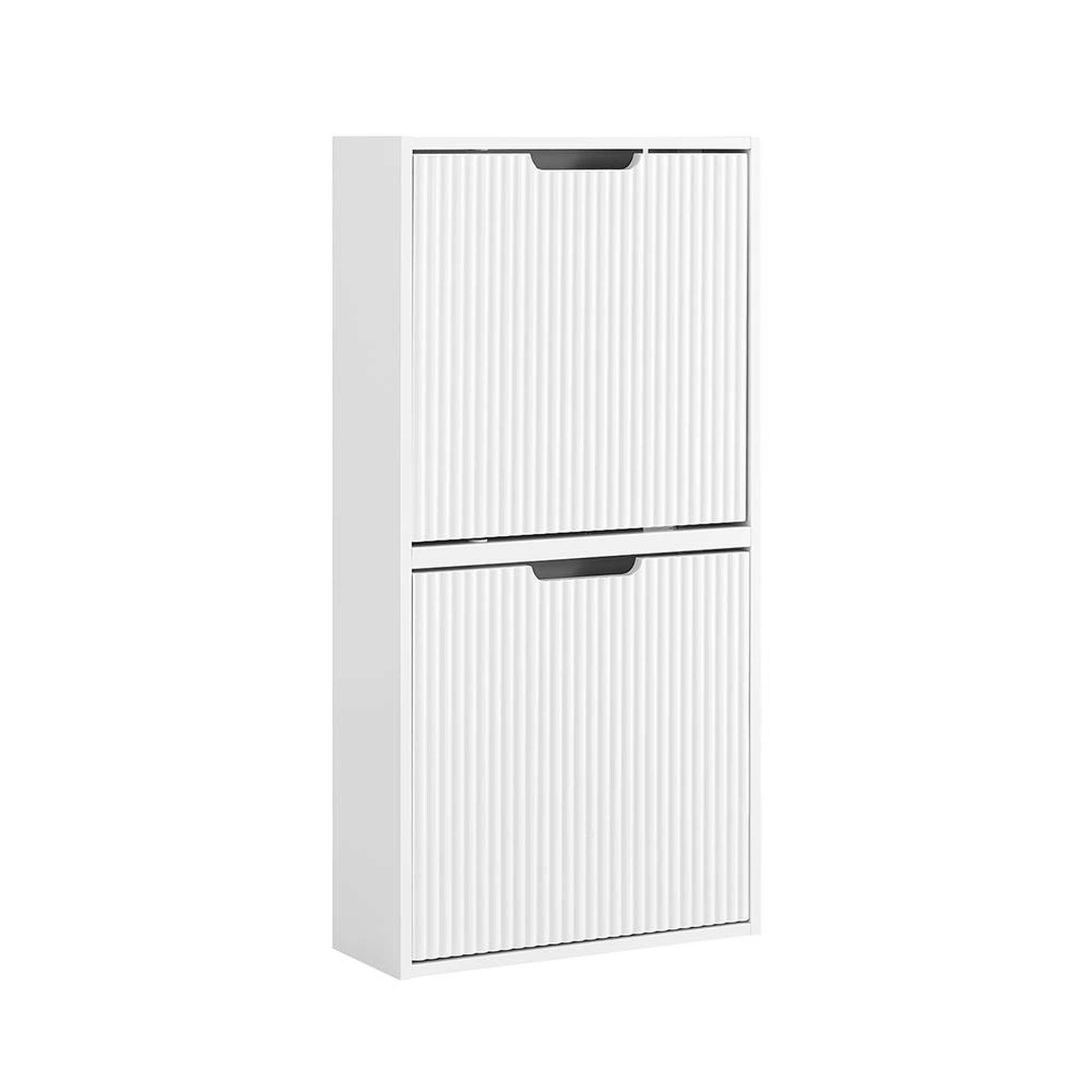 SOBUY SoBuy - Meuble À Chaussures 2 portes - Blanc - 50x19x100cm - Minimaliste - FSR204-W