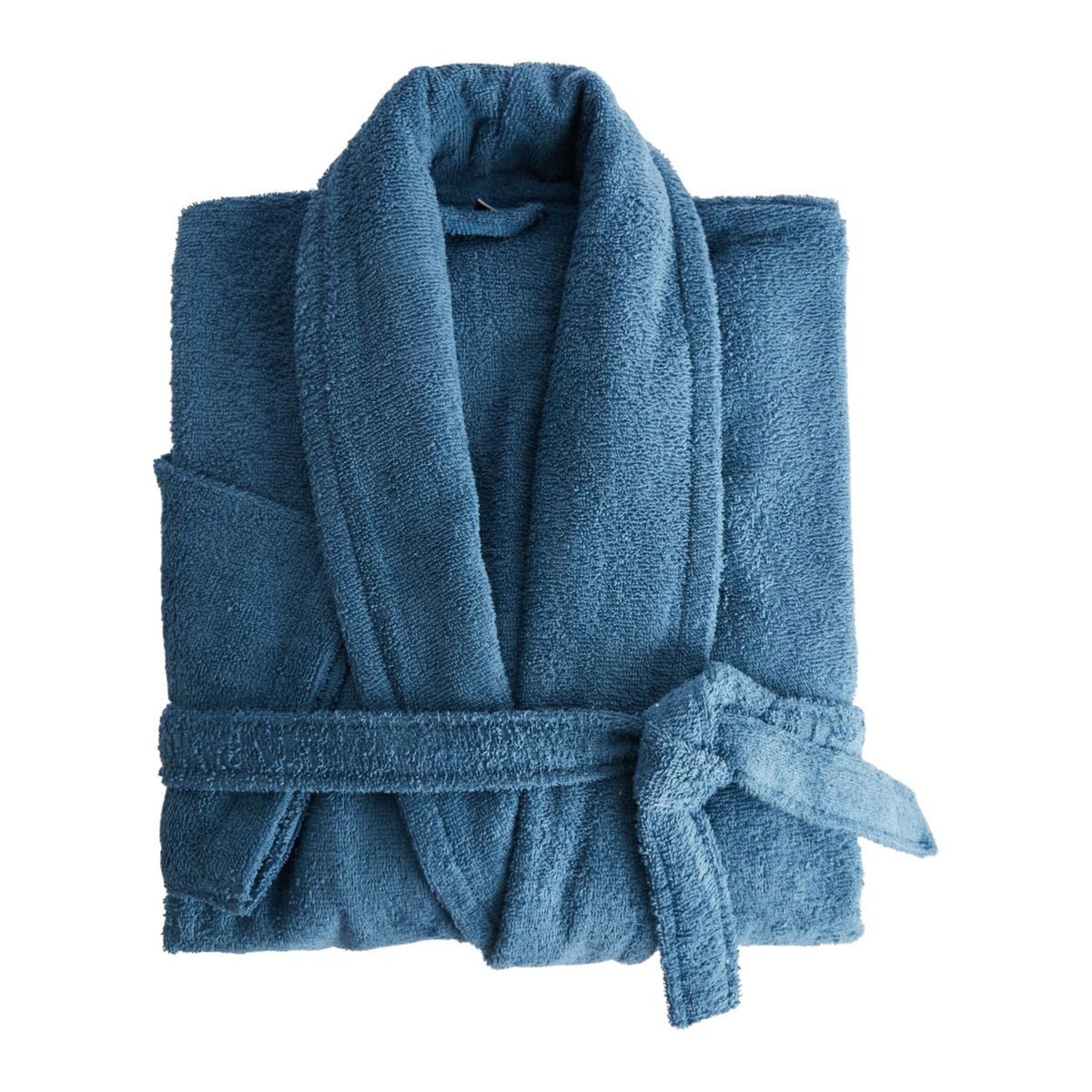 ACTUEL Peignoir col chale uni en coton 380gsm