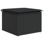 Voir la diapositive 3 : VIDAXL Salon de jardin 11 pcs avec coussins noir resine tressee