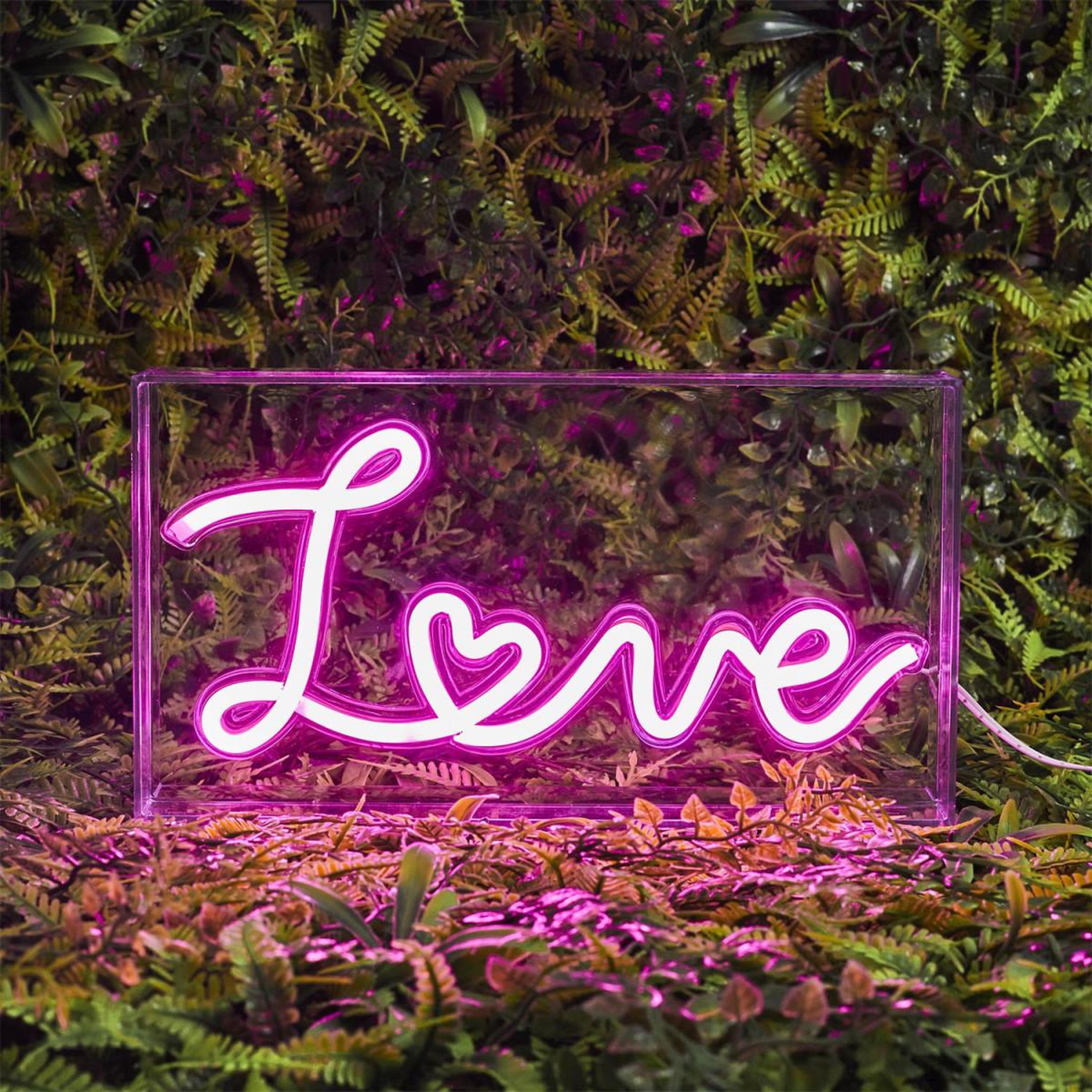 Voir la diapositive 4 : The Home Deco Factory Lampe led effet néon  love  23cm rose