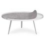 Voir la diapositive 3 : Paris Prix Table Basse à Rebord 2 Covers  Texture  90cm Blanc