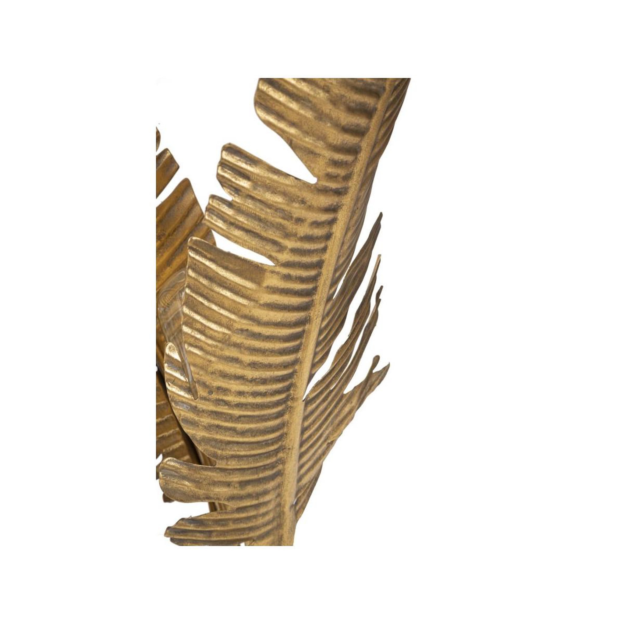 Voir la diapositive 3 : Paris Prix Lampe à poser en métal  palm  65cm or