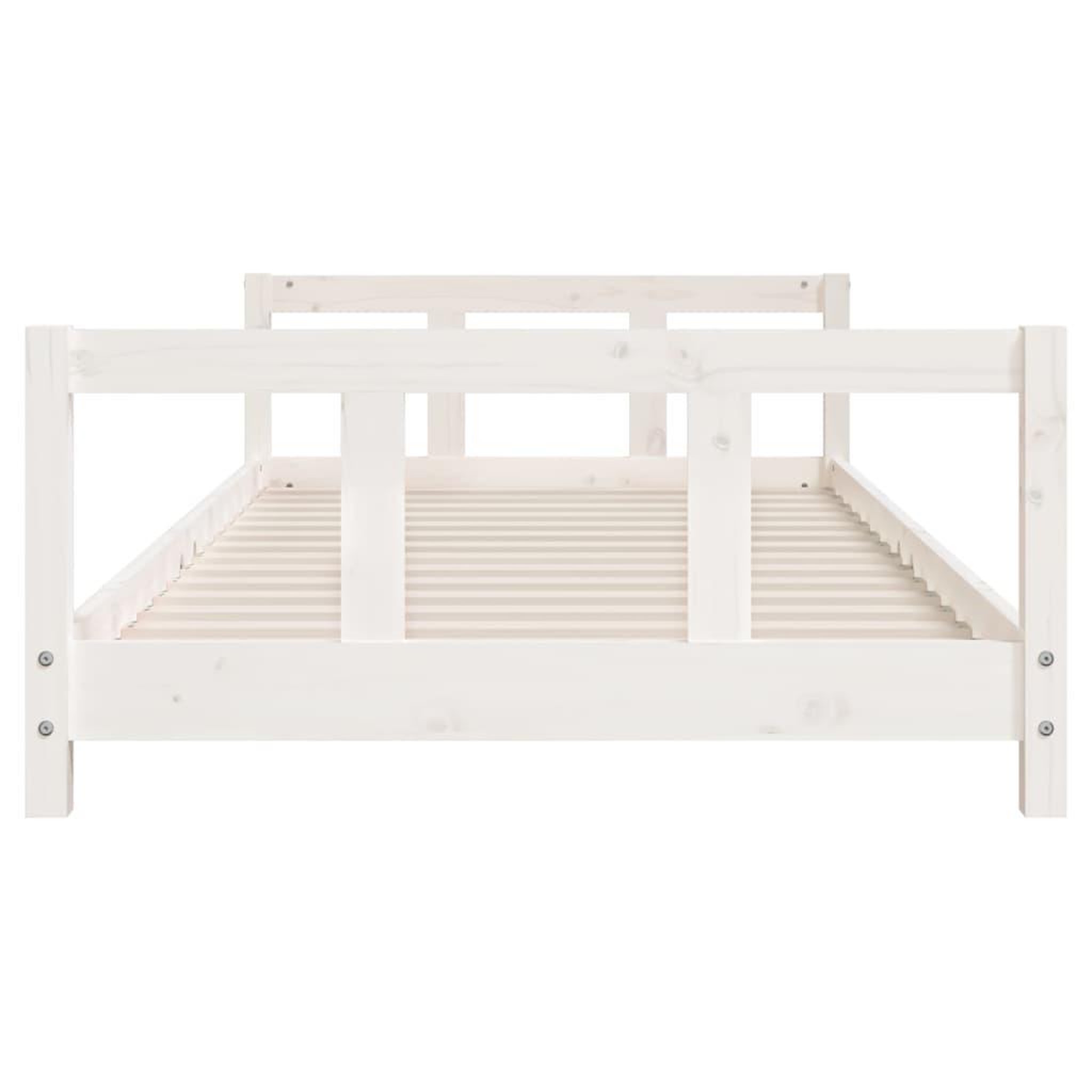Voir la diapositive 4 : VIDAXL Cadre de lit pour enfants blanc 90x190 cm bois de pin massif