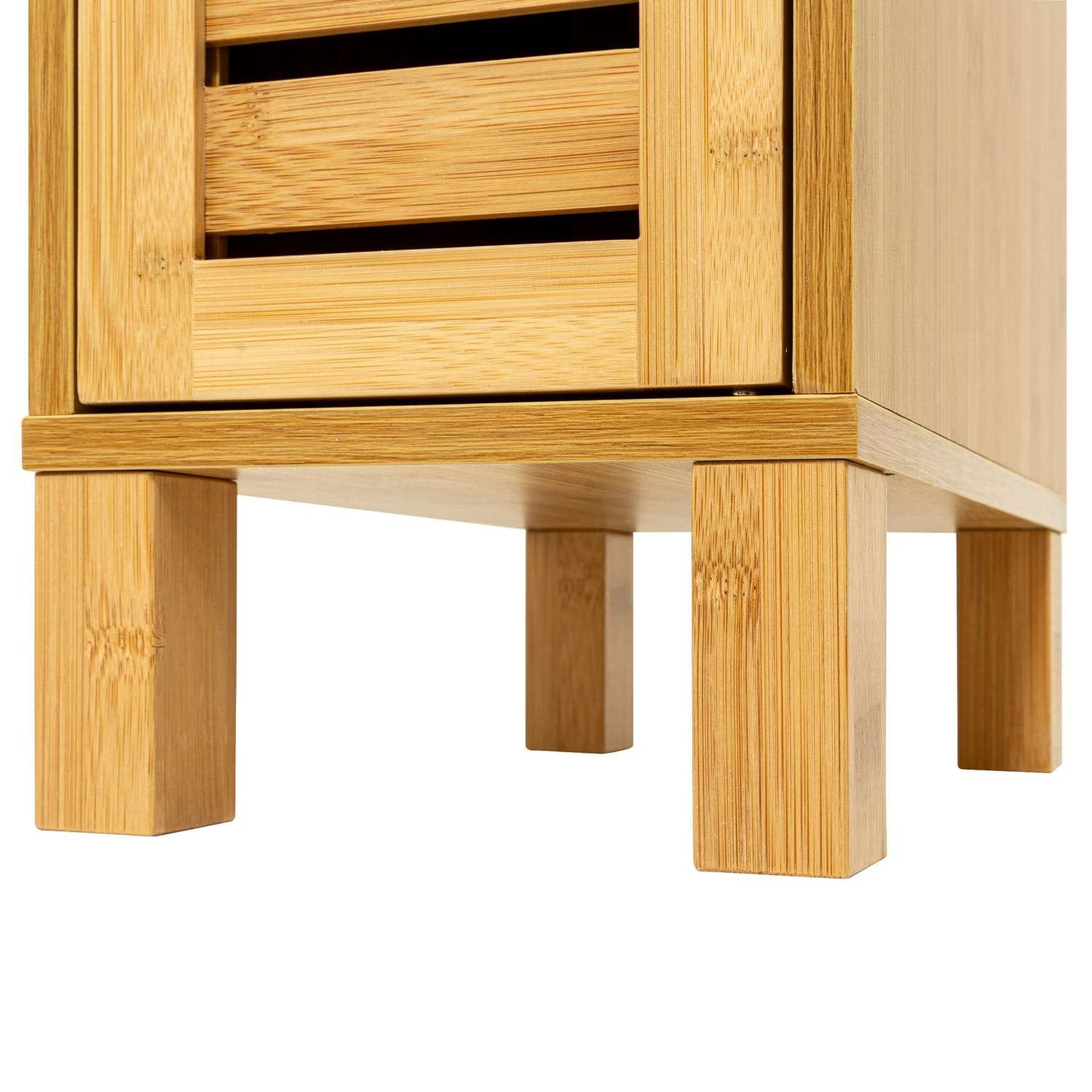 Voir la diapositive 3 : FIVE Meuble de wc en bambou sicela - marron