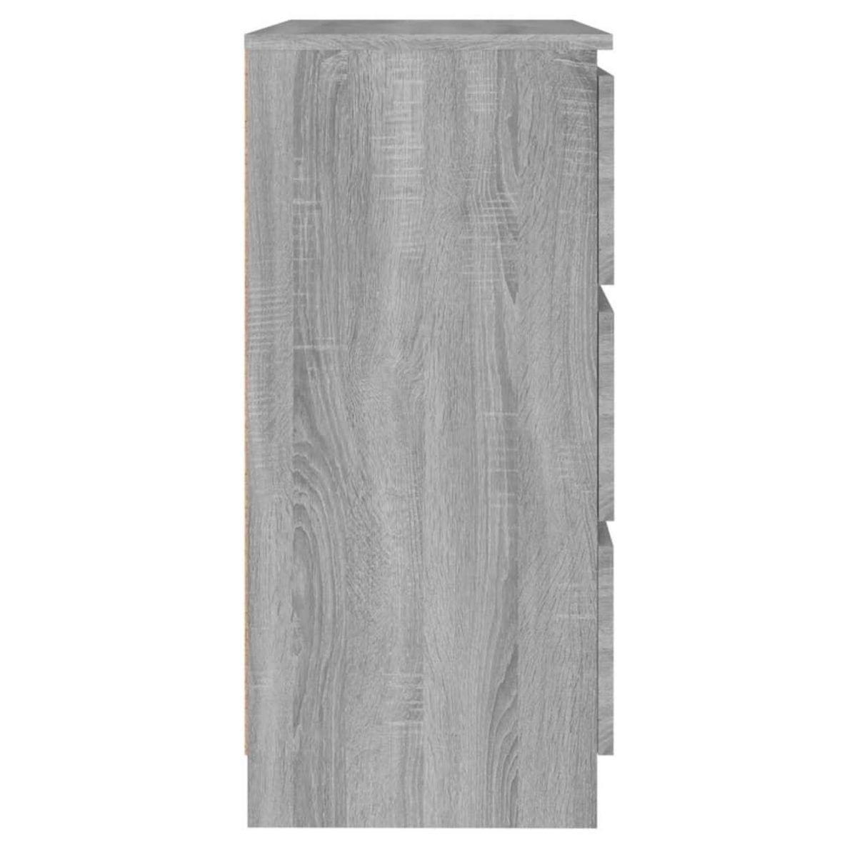 VIDAXL Buffet Sonoma gris 60x35x76 cm Bois d'ingenierie