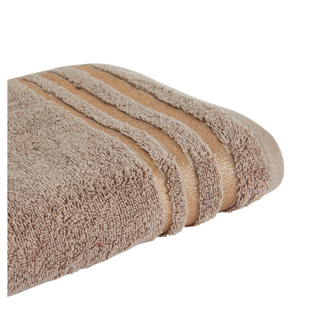 ACTUEL Serviette unie en coton liteau Lurex 500 g/m² SANDY 