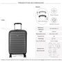 Voir la diapositive 2 : Delsey Valise cabine slim rigide Segur 2.0 TSA polycarbonate 55cm