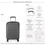 Voir la diapositive 2 : Delsey Valise cabine slim rigide Segur 2.0 TSA polycarbonate 55cm
