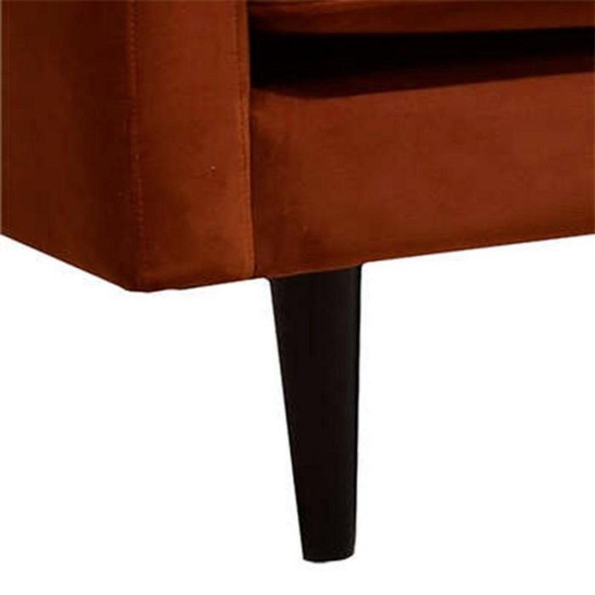 ATMOSPHERA Canapé 3 Places en Velours  Candice  194cm Ambre