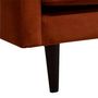 Voir la diapositive 2 : ATMOSPHERA Canapé 3 Places en Velours  Candice  194cm Ambre