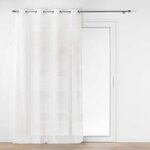 Paris Prix Rideau Voilage à Œillets  Janice  140x240cm Blanc