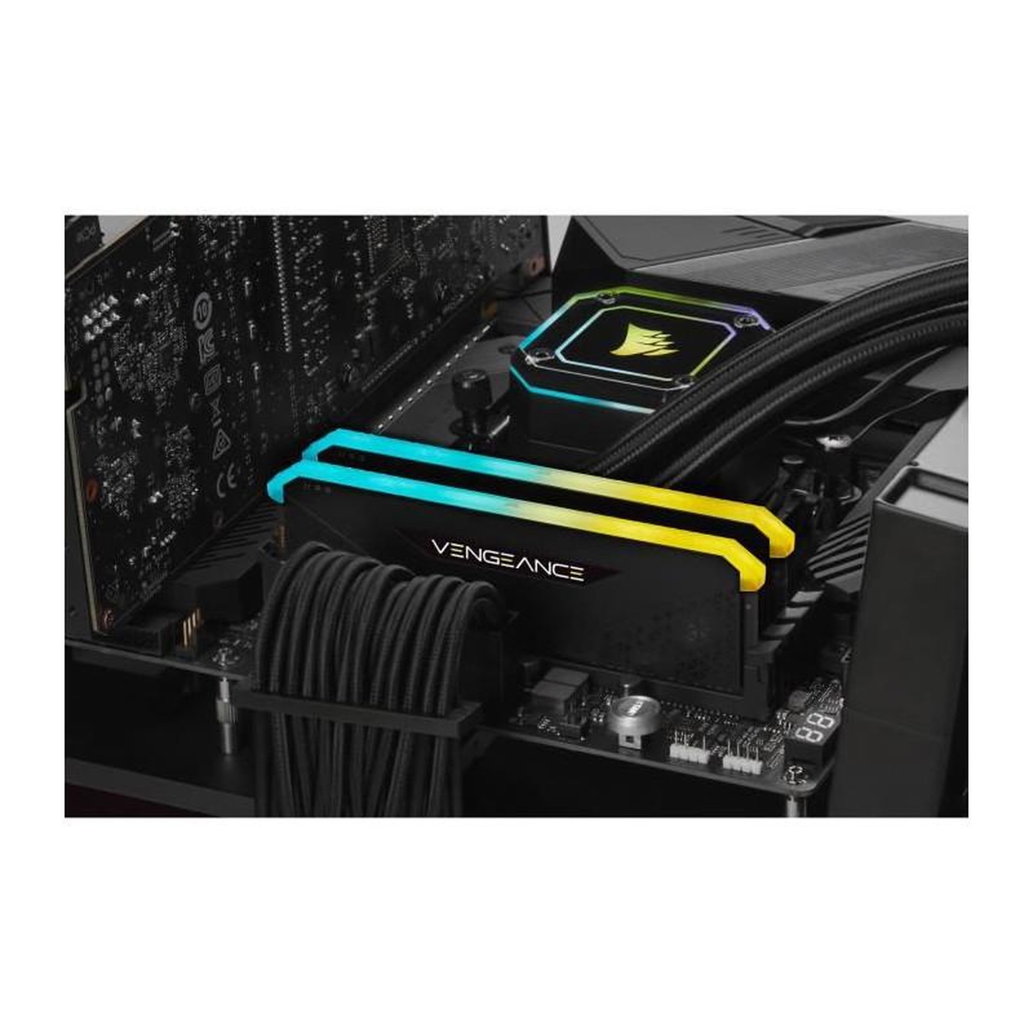 Voir la diapositive 3 : Corsair CORSAIR Memoire Vengeance RGB RS 3600MHz 32GB 2x16GB DIMM DDR4 for AMD Ryzen + Intel XMP CMG32GX4M2D3600C18