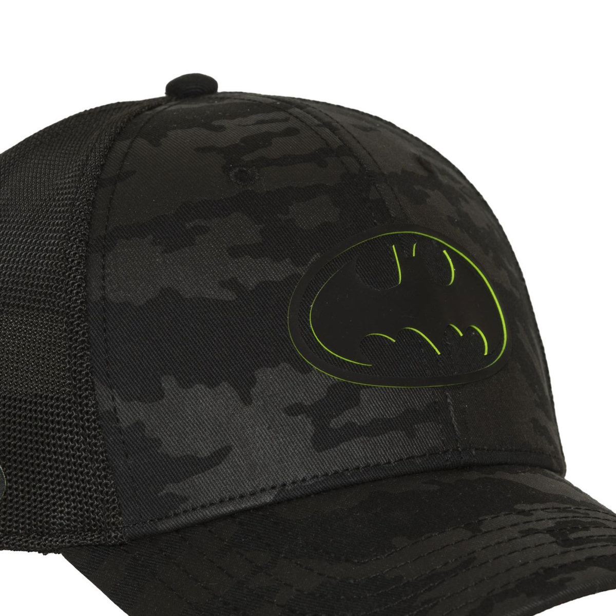CAPSLAB Casquette baseball premium avec filet et patch Dc Comics Neon Logo