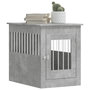 Voir la diapositive 4 : VIDAXL Meuble de cage pour chiens gris beton 55x80x68 cm