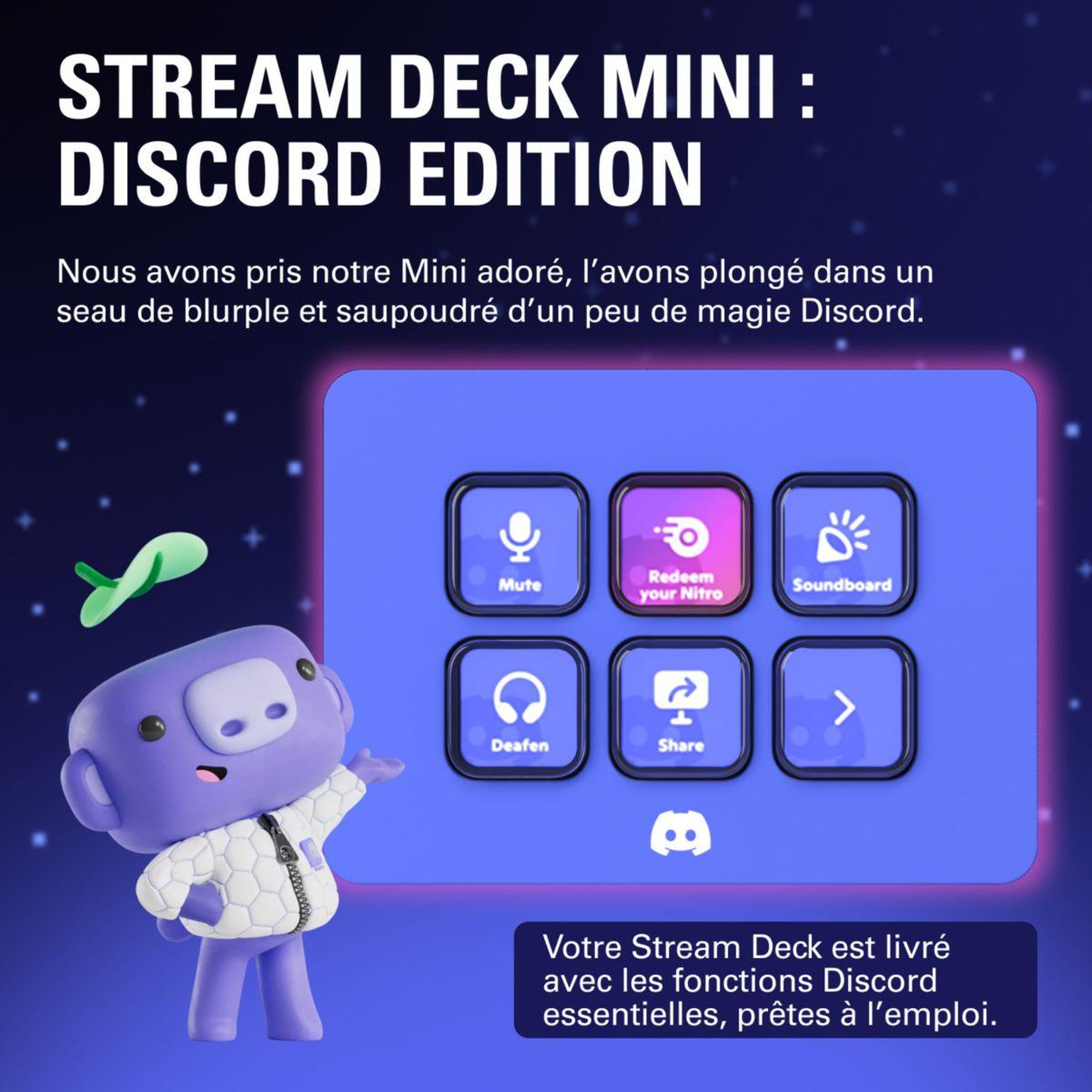 Voir la diapositive 3 : ELGATO GAMING Boitier de contrôle stream deck discord mini