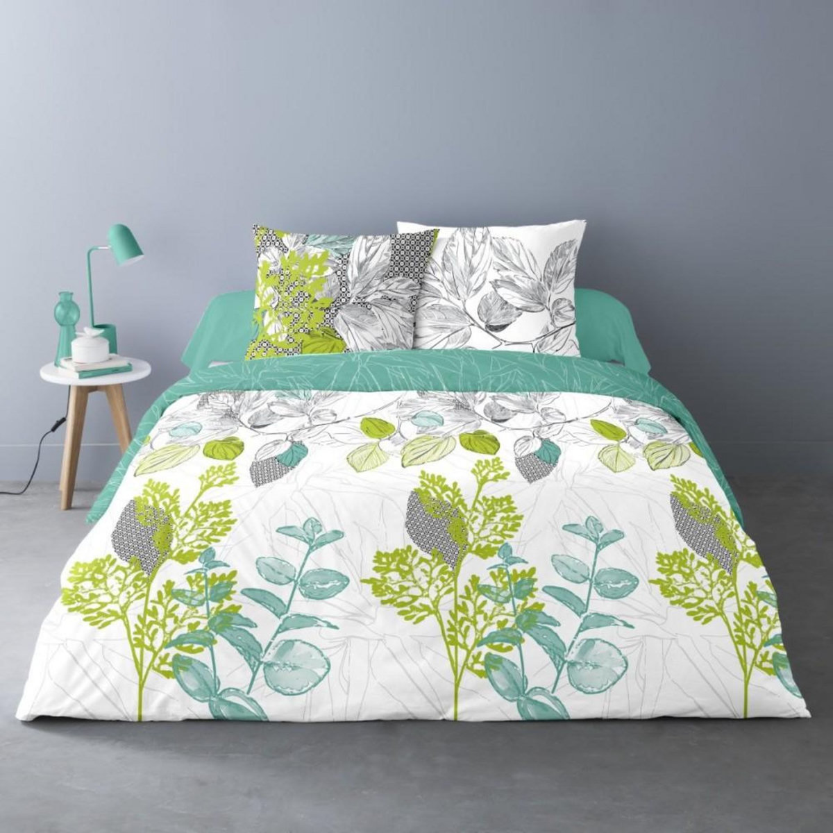 Dourev Housse de couette 260x240 POLLY + 2 taies 100% coton