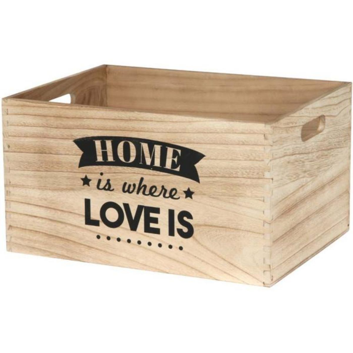 Paris Prix Lot de 3 Cagettes Déco  Home Place  40cm Naturel