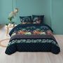 Voir la diapositive 1 : Douceur d'Intérieur Housse de couette 240x220 + 2 taies Floriana coton 57 fils