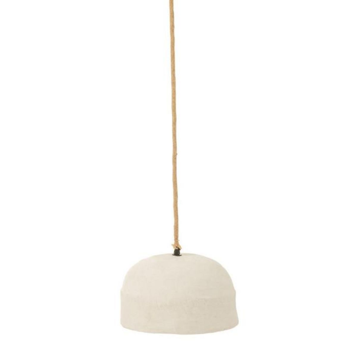 Paris Prix Lampe Suspension Papier Mâché  Bali  30cm Blanc