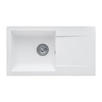 STRADOUR STRADOUR Evier a encastrer EINNA, en SMC BLANC UNI - 17,  1 bac, dim. 78 * 43,5 cm, vidage manuel