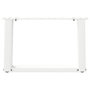 Voir la diapositive 5 : VIDAXL Pieds de table basse forme de U 2 pcs blanc 40x(30-31) cm acier