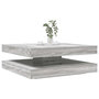 Voir la diapositive 1 : VIDAXL Table basse rotative a 360 degres sonoma gris 90x90x34,5 cm
