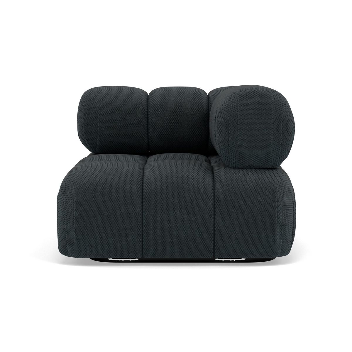 LISA DESIGN Ruby - module d'assise d'angle droit en velours texturé