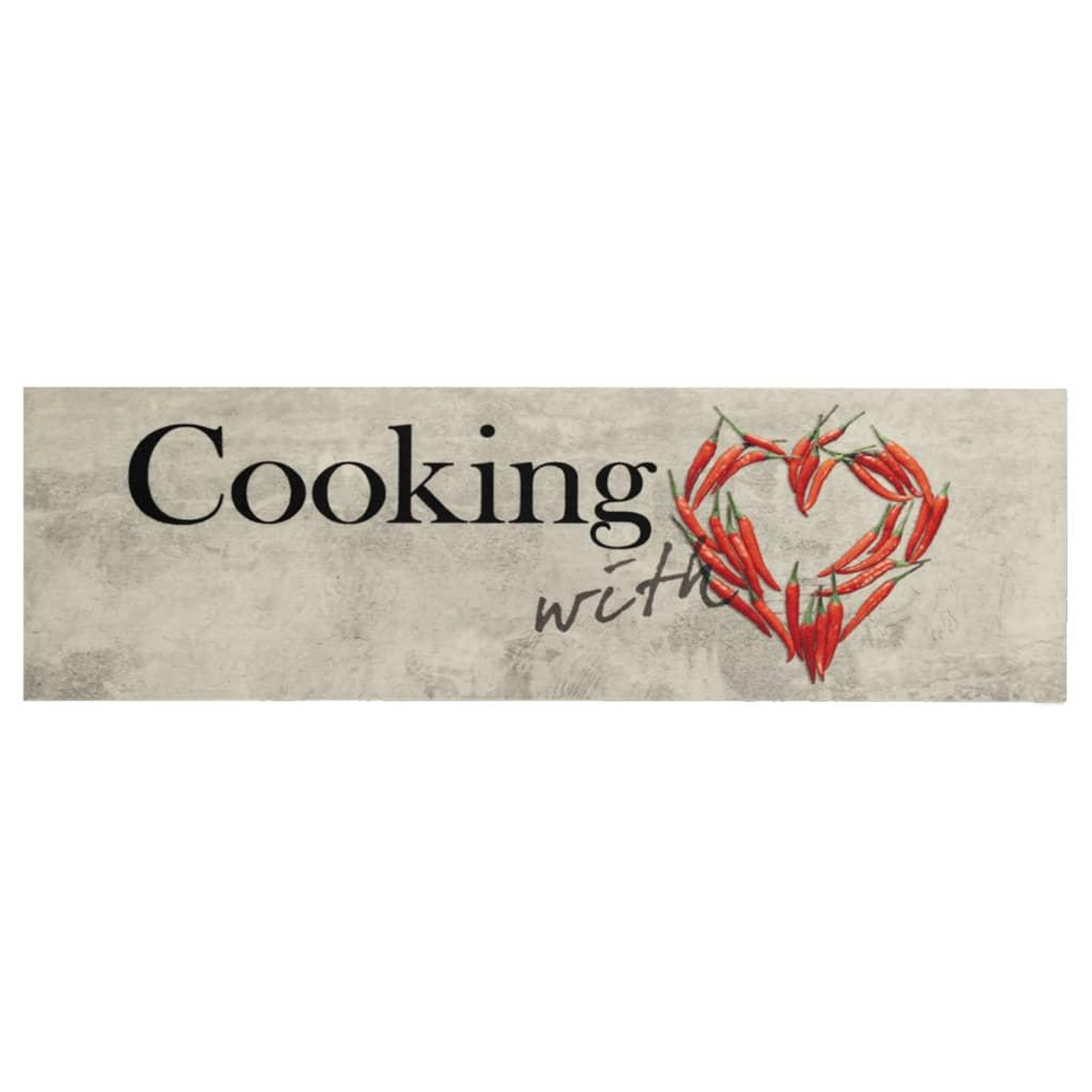 Voir la diapositive 2 : VIDAXL Tapis de cuisine lavable imprime de piment Cooking 60x180 cm