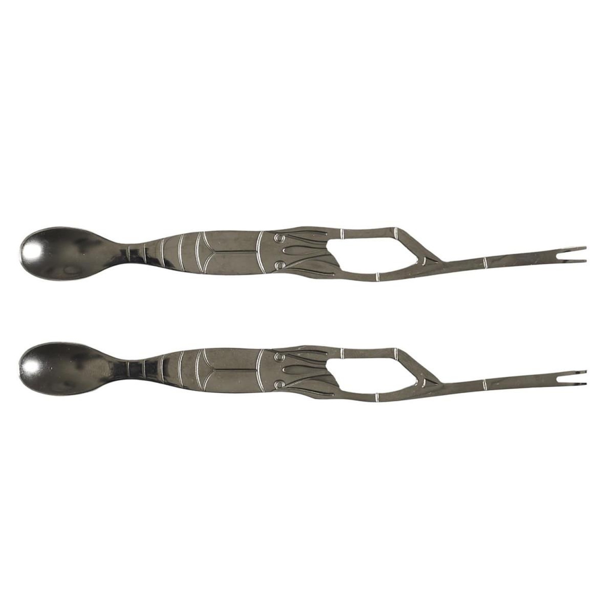 Voir la diapositive 3 : COOK CONCEPT Coffret d'ustensiles crustacés  5 pièces  20cm gris