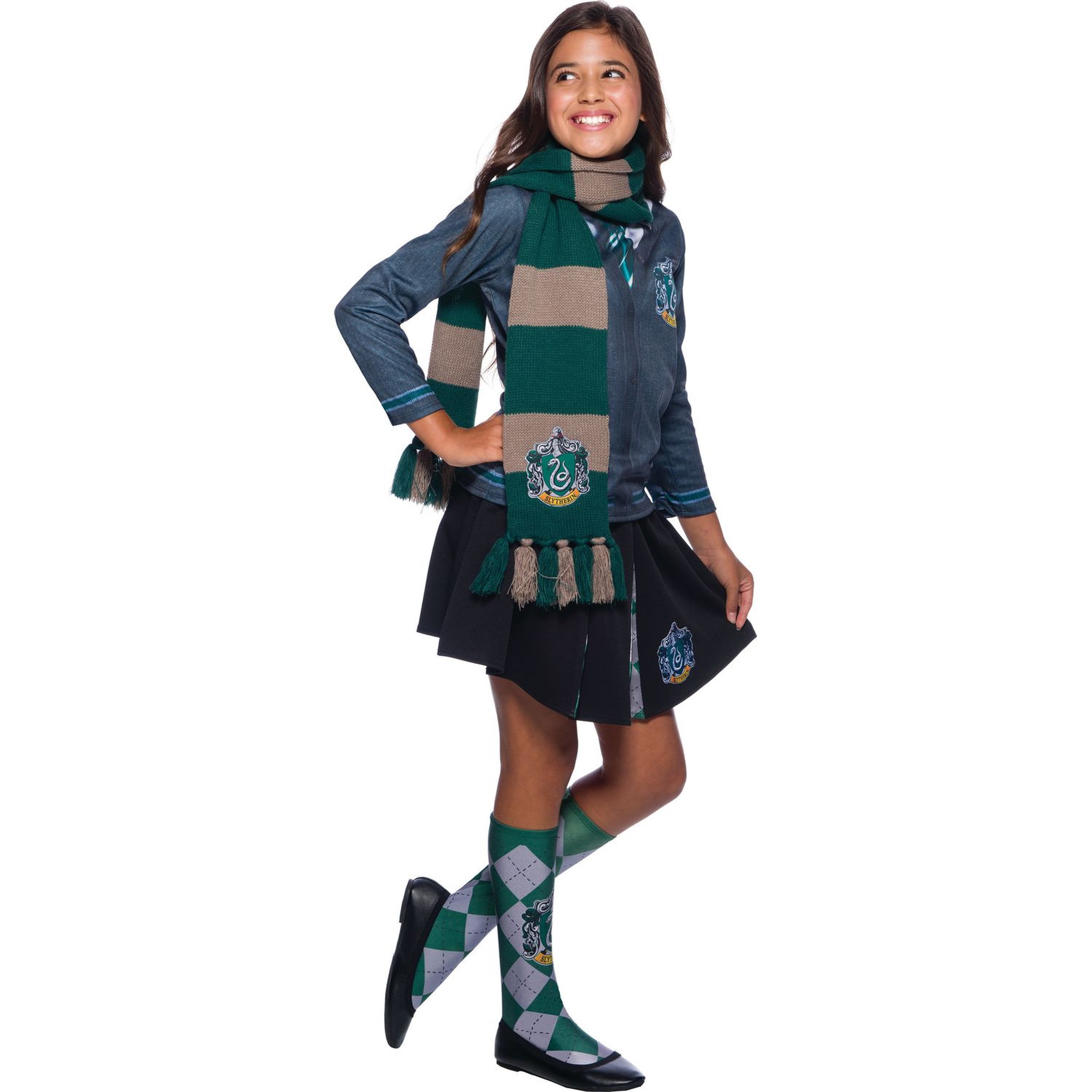 Voir la diapositive 2 : RUBIES Déguisement Harry Potter - Echarpe Serpentard