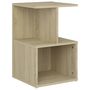 Voir la diapositive 2 : VIDAXL Table de chevet chene sonoma 35x35x55 cm bois d'ingenierie