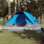 Voir la diapositive 3 : VIDAXL Tente de camping a dome 4 personnes bleu impermeable