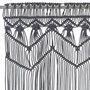Voir la diapositive 3 : VIDAXL Rideau en macrame Anthracite 140x240 cm Coton