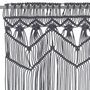 Voir la diapositive 3 : VIDAXL Rideau en macrame Anthracite 140x240 cm Coton