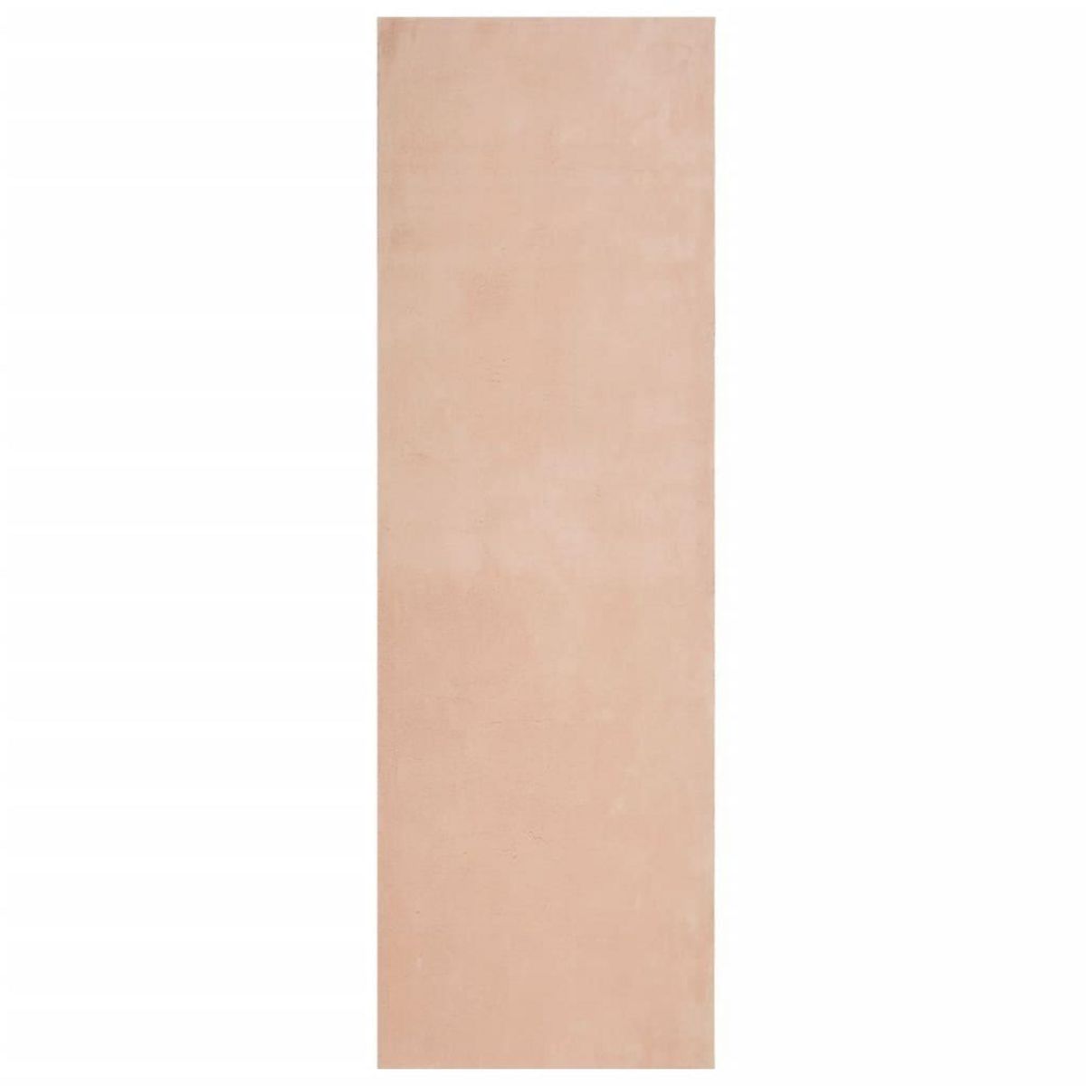 VIDAXL Tapis HUARTE a poils courts doux lavable rouge clair 80x250 cm