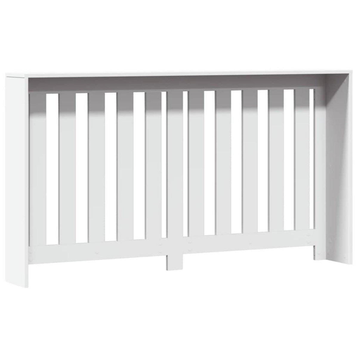 VIDAXL Cache-radiateur blanc 149x20x82 cm bois d'ingenierie