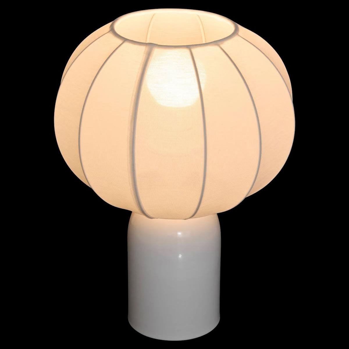 ATMOSPHERA Lampe à Poser en Métal  Tobie  33cm Blanc