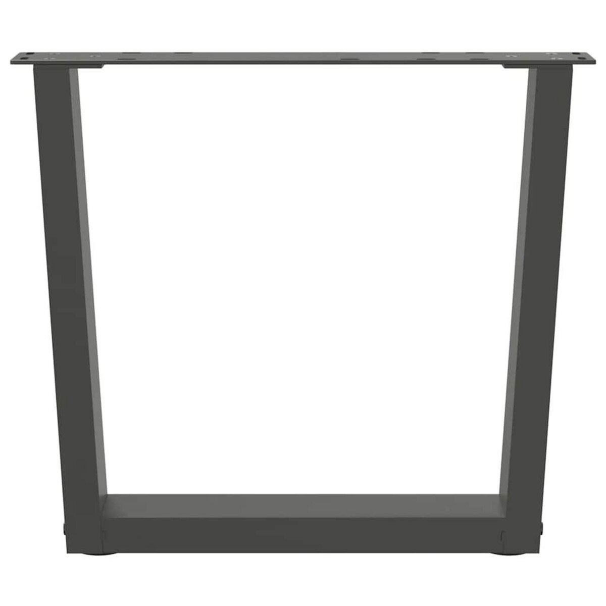 VIDAXL Pieds de table a manger en forme de V 2 pcs anthracite acier