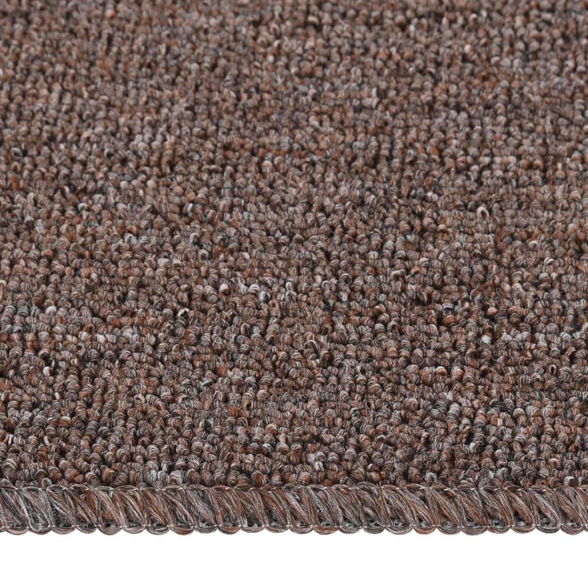 Voir la diapositive 3 : VIDAXL Tapis escalier antiderapants 15pcs 60x25cm Marron Rectangulaire