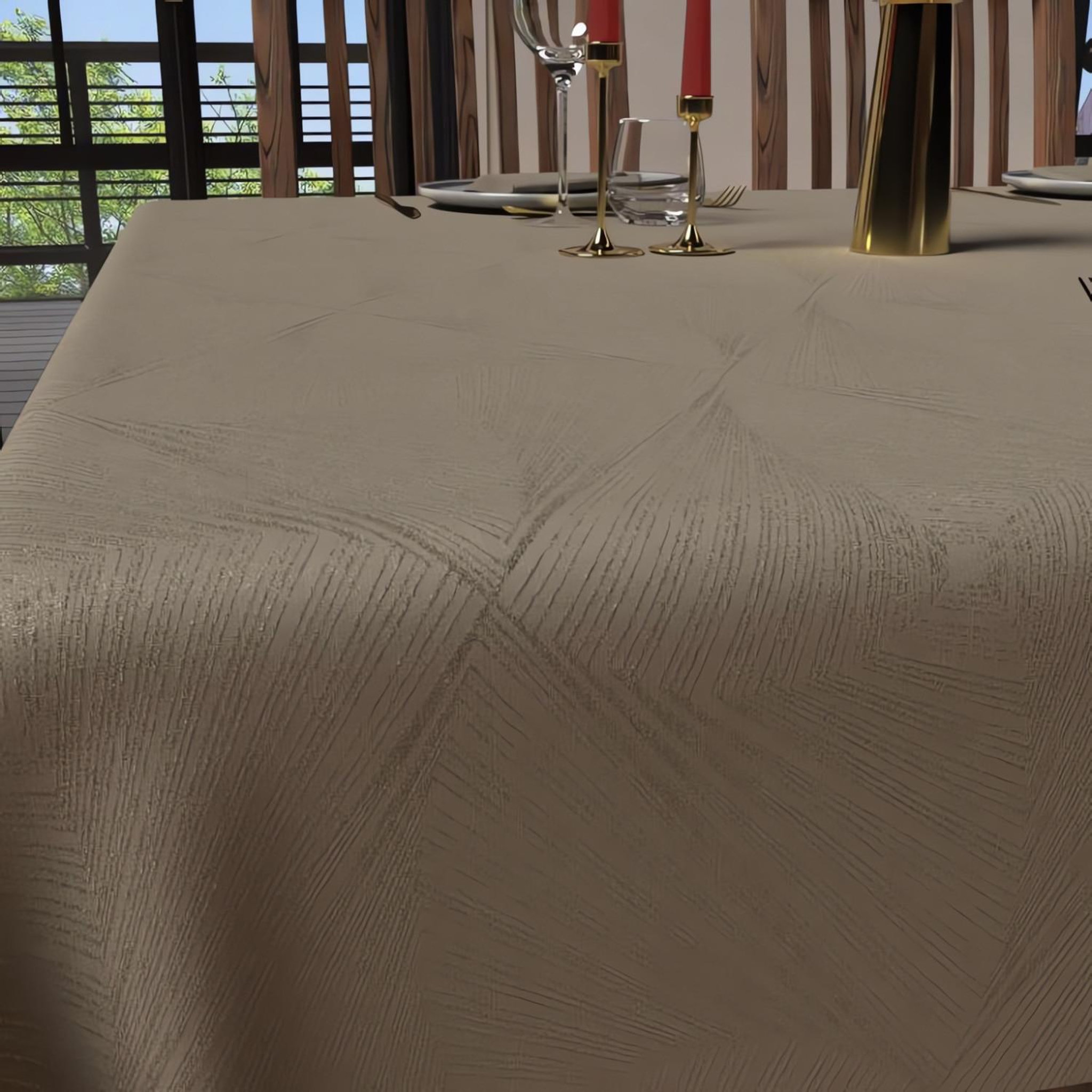 Voir la diapositive 2 : SOLEIL D'OCRE Nappe anti-tâches LUXURY, par Soleil d'Ocre