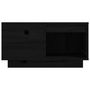 Voir la diapositive 5 : VIDAXL Table basse Noir 60x61x32,5 cm Bois massif de pin