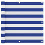Voir la diapositive 1 : VIDAXL Ecran de balcon Blanc et bleu 90x400 cm Tissu Oxford