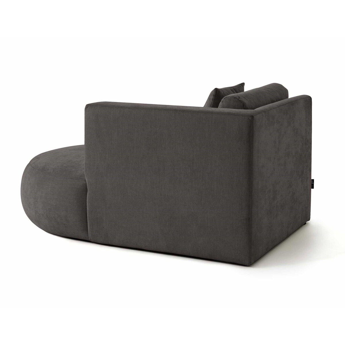 LISA DESIGN Santorini - module d'assise méridienne droit - en tissu texturé