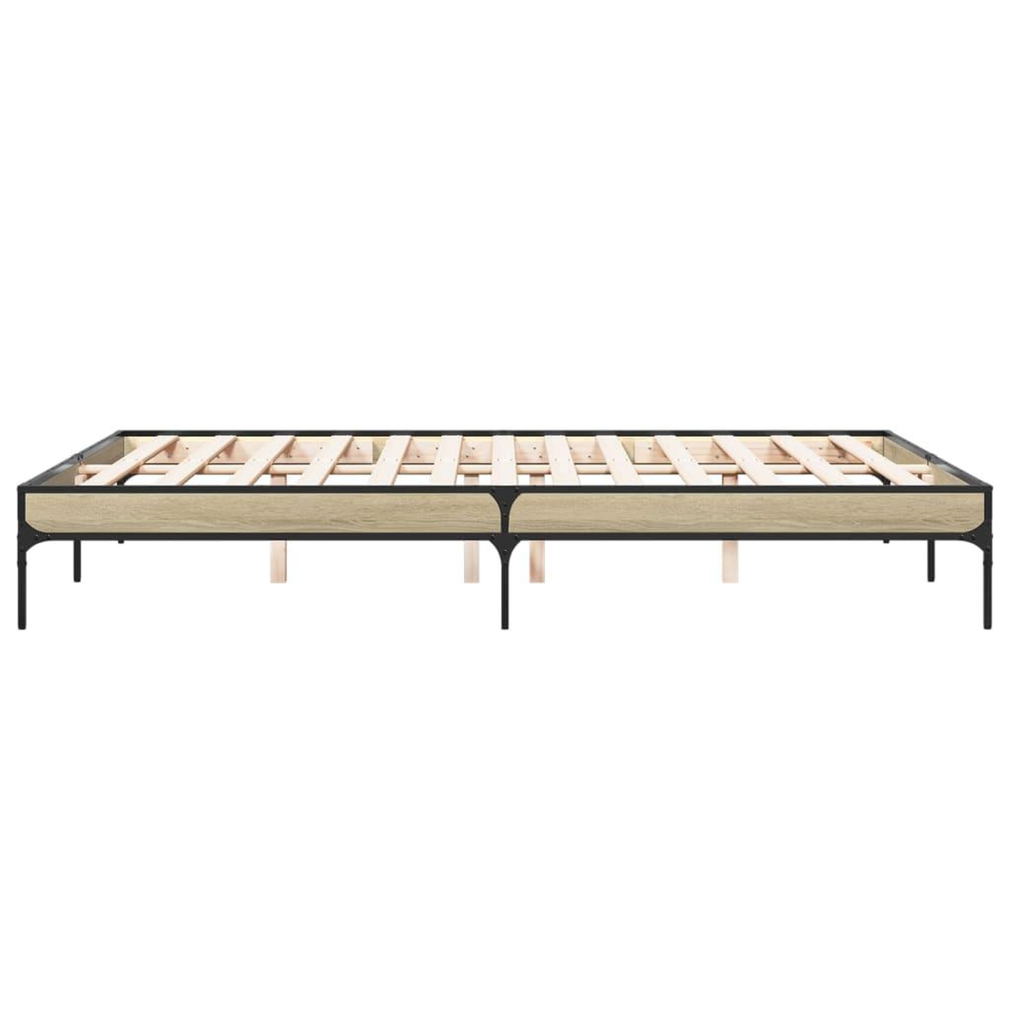 Voir la diapositive 5 : VIDAXL Cadre de lit sans matelas chene sonoma 160x200 cm