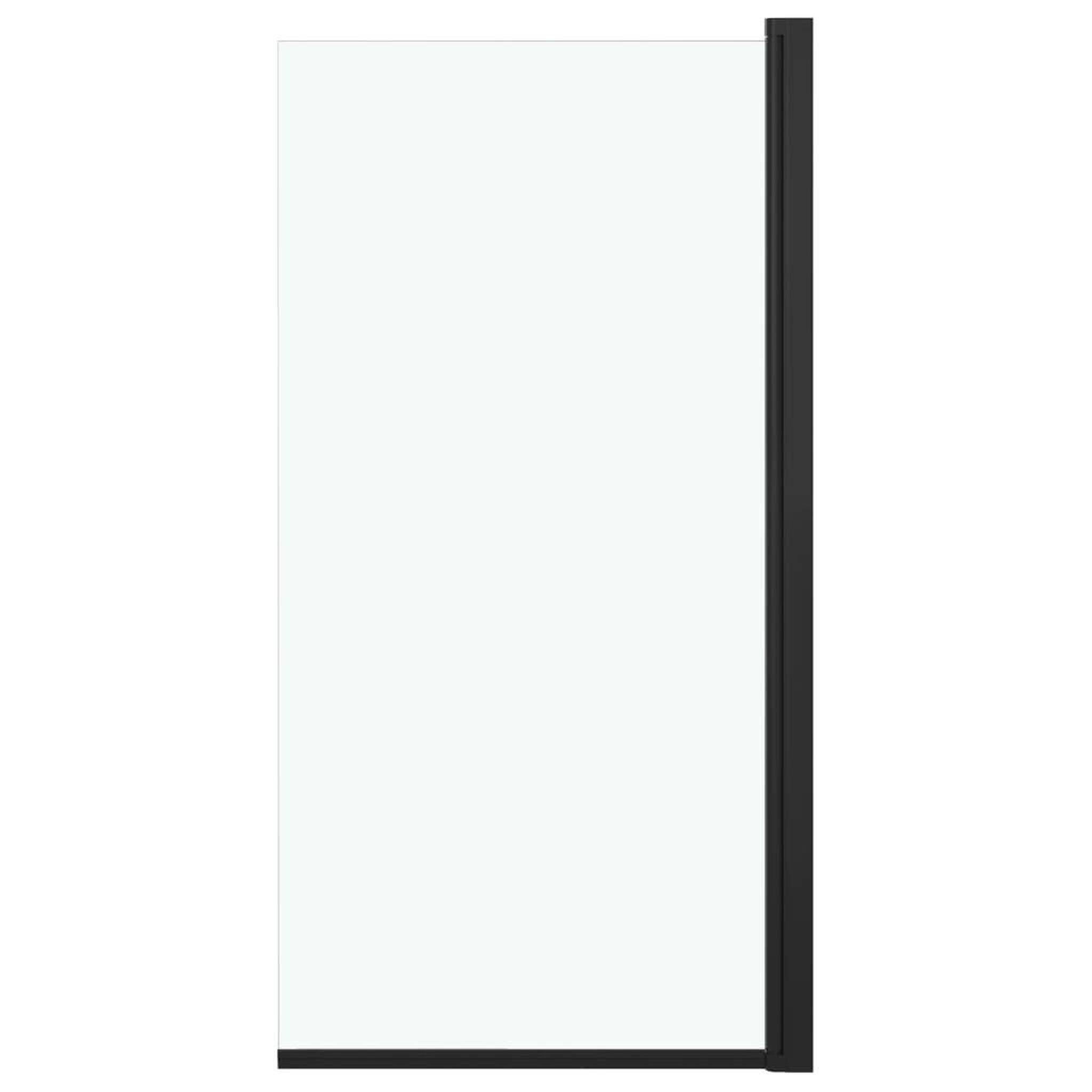 VIDAXL Cabine de douche ESG 68x130 cm Noir
