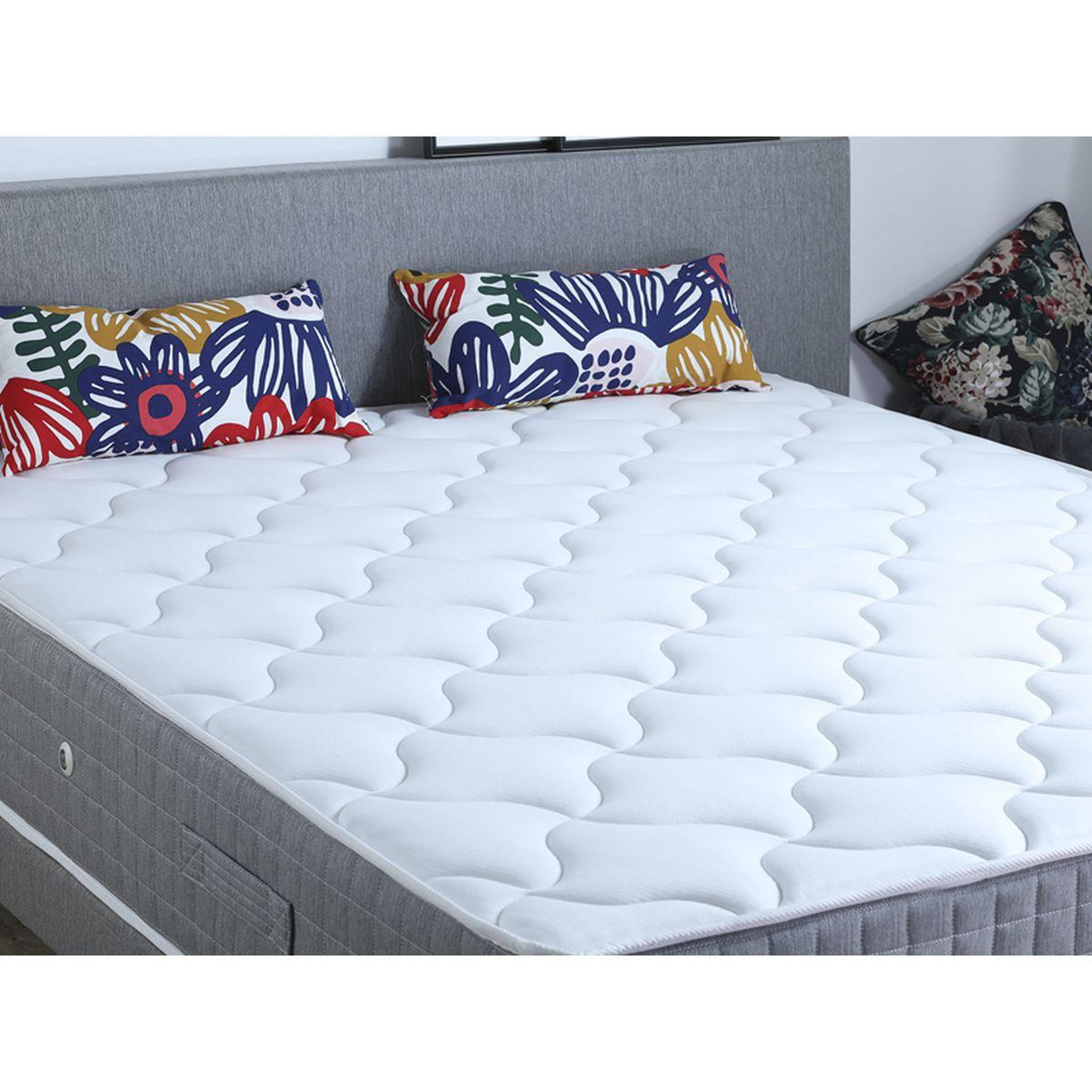 Voir la diapositive 2 : Ensemble Matelas Ressort 7 zones  + Sommier 2 x 80 x 200 cm MAX