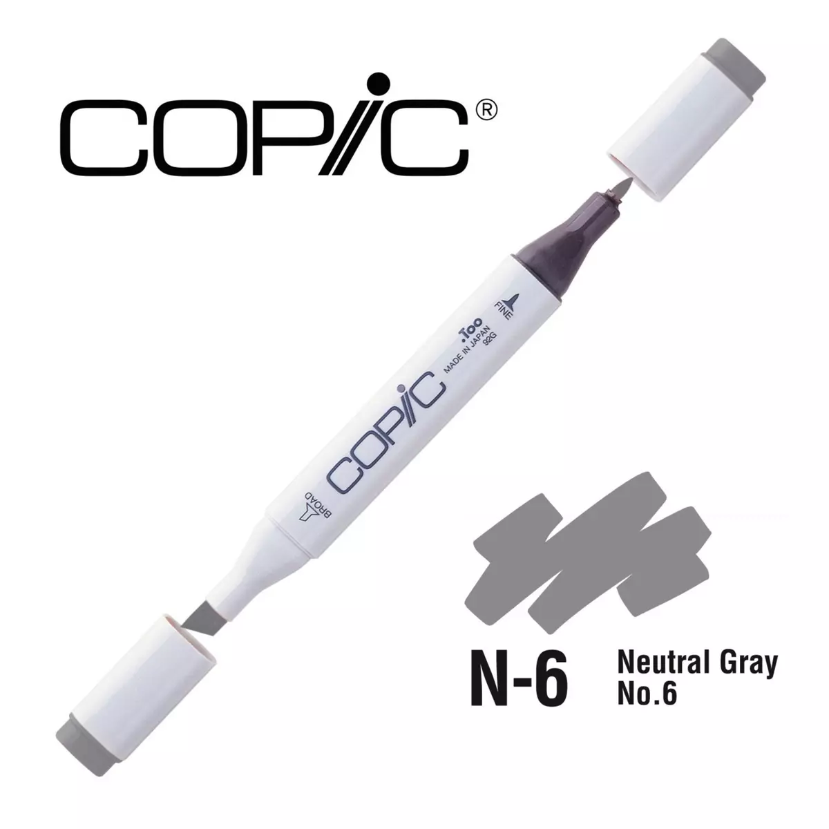 Copic Marqueur à l'alcool Copic Marker N6 Neutral Gray No.6