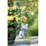 Voir la diapositive 3 : Paris Prix Statuette Déco  Grenouille Solaire  22cm Gris