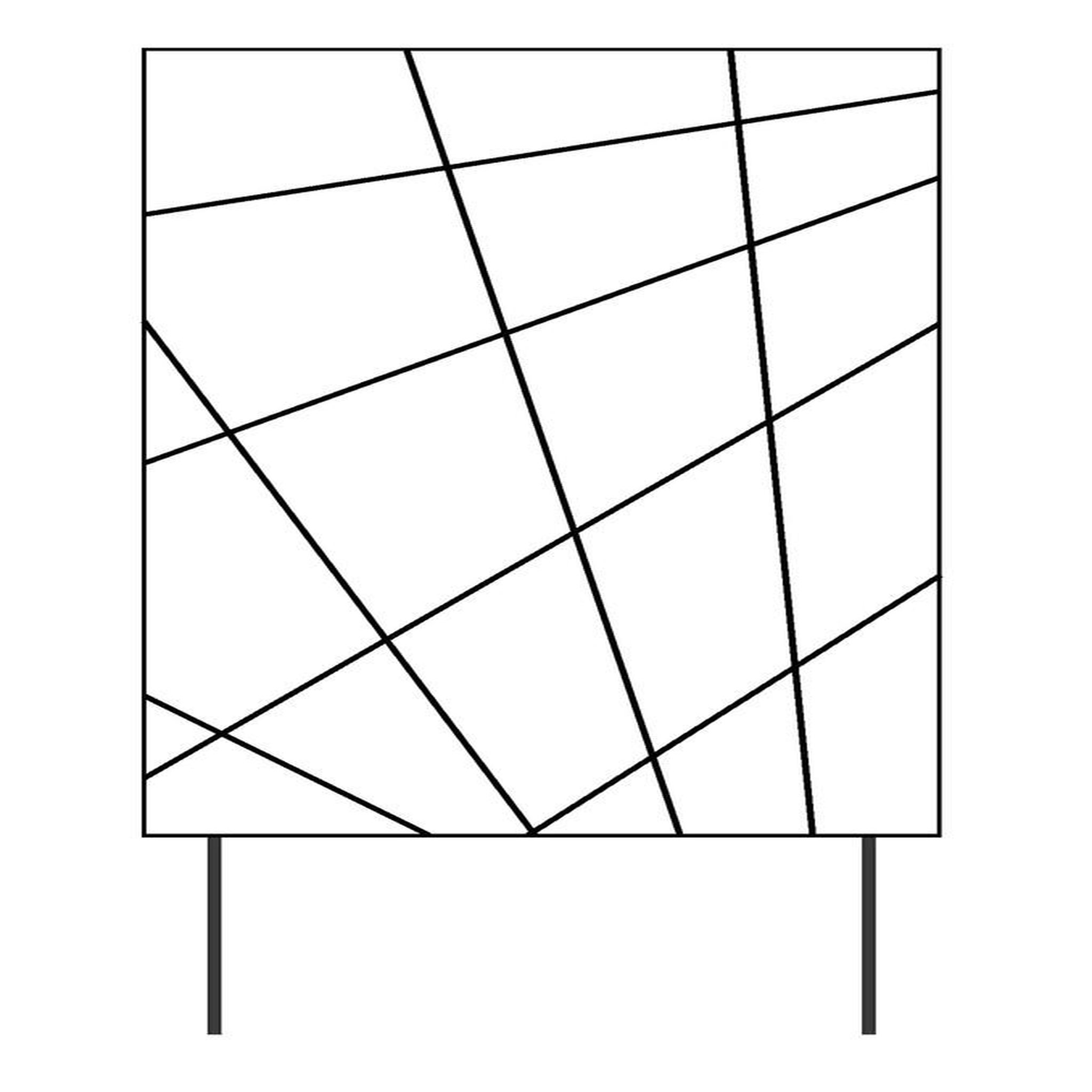 CENTRALE BRICO Treillis à piquer Mandala pour bac anthracite - 55x100 cm - Acier époxy